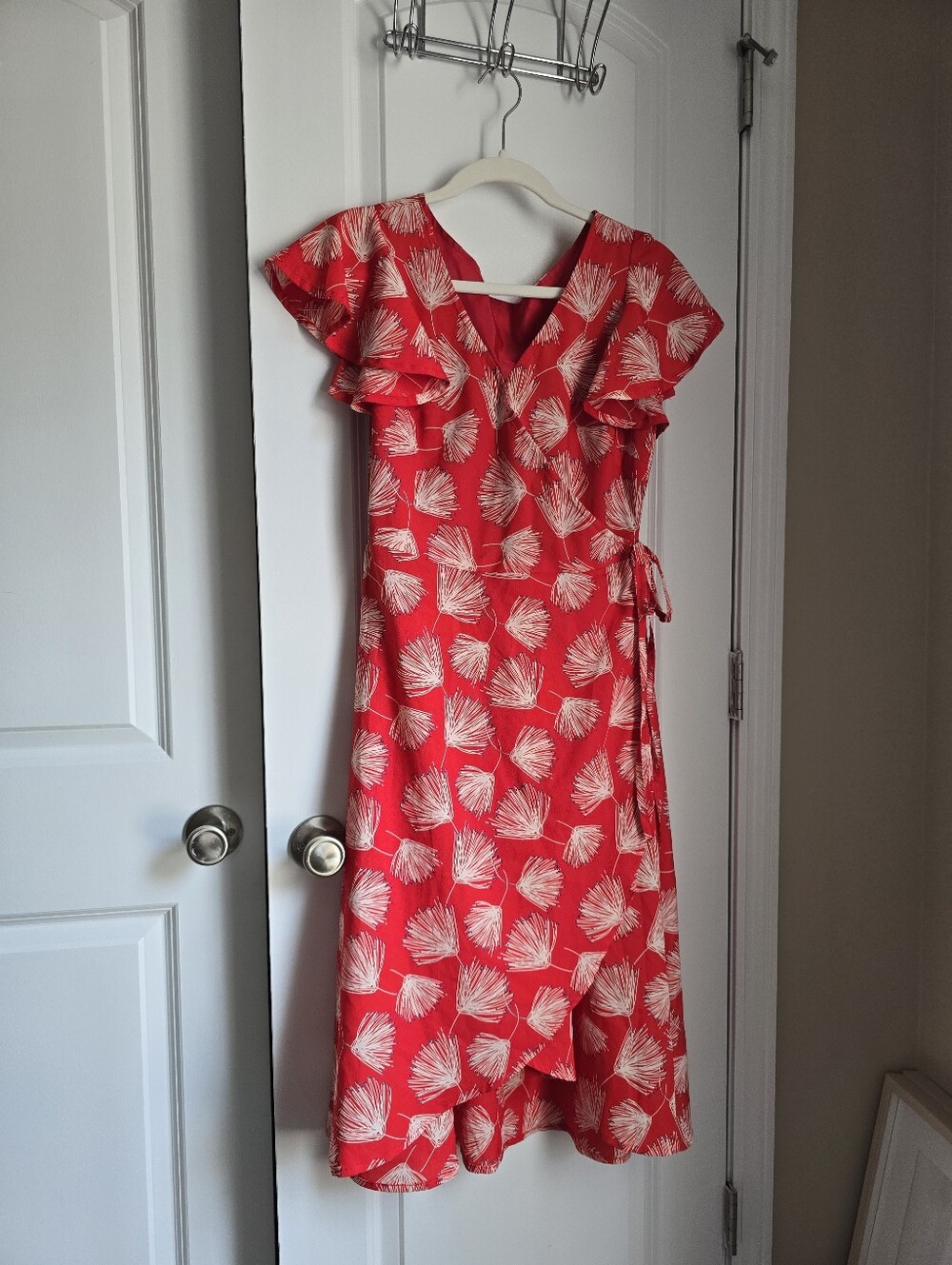Flutter Sleeve Wrap Dress